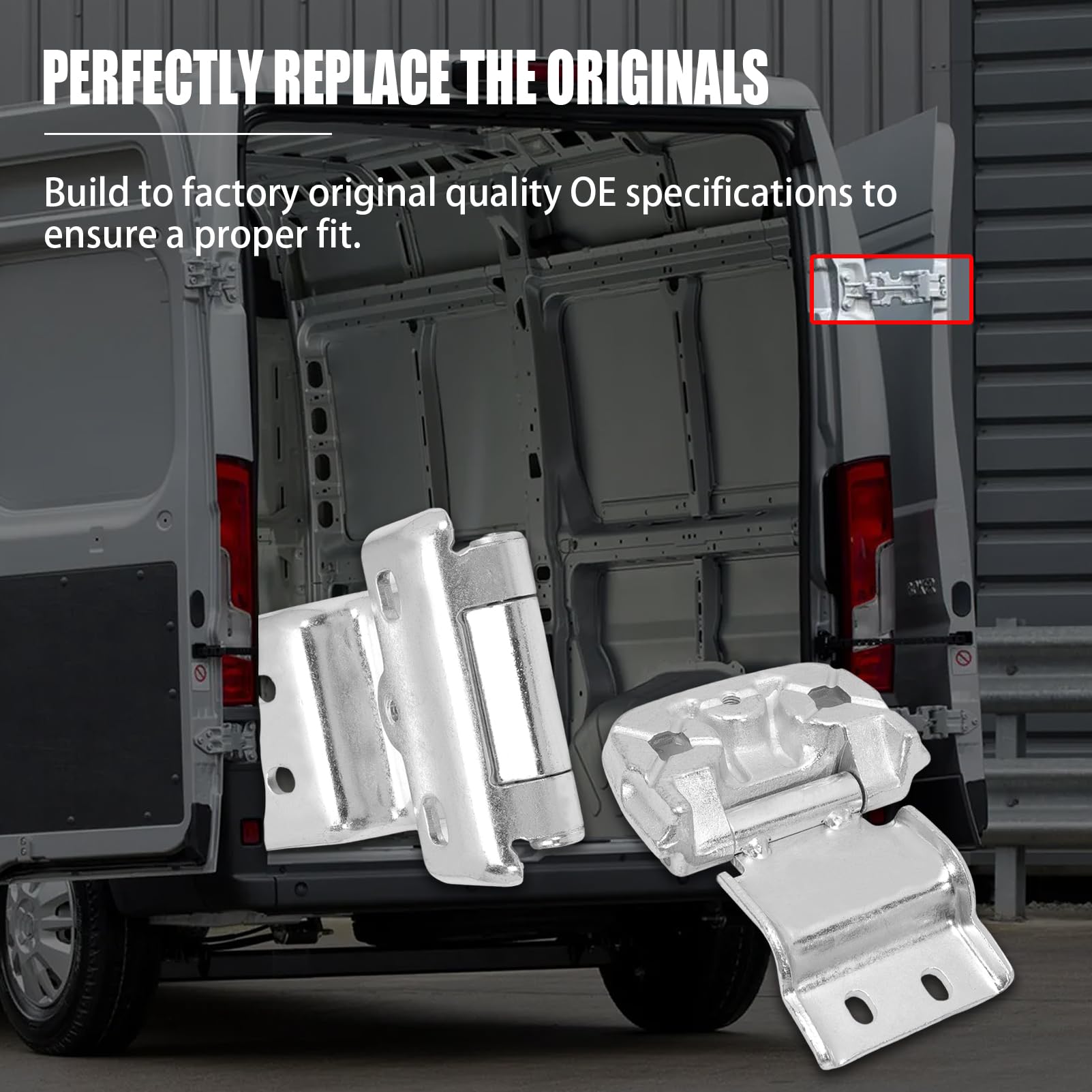 Hecktür Scharnier für Fiat Ducato 250 Citroen Jumper Peugeot Boxer 2006-on 180 Grad Türscharnier ersetzt 1388883080 1373902080