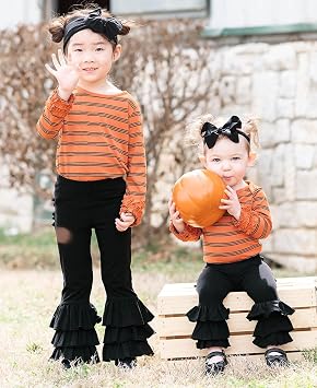 RuffleButts Big Bow Headband - Black - One Size