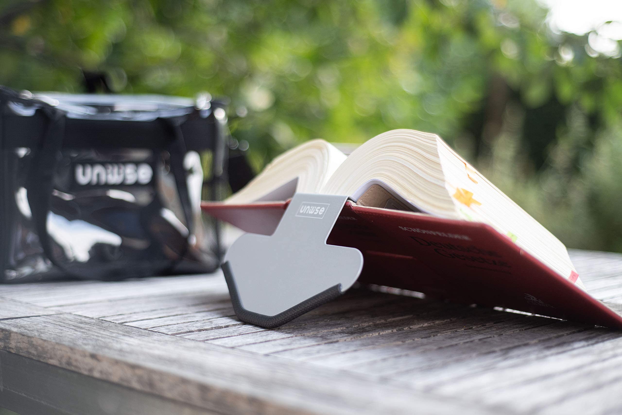 Unwise Wise-bib - Die Bib-Tasche für Ordner, Laptop und Gesetzestexte (transparent)