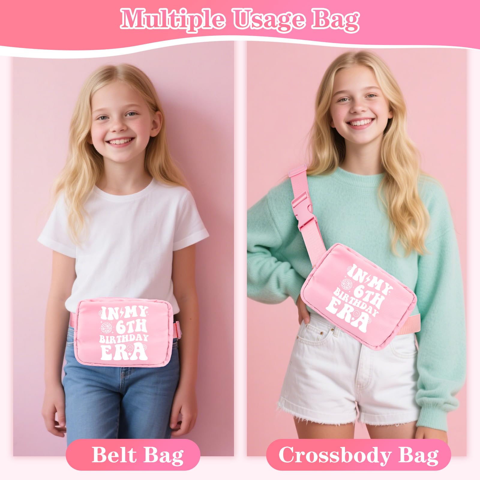 6th Birthday Gifts for Girls, 6 Year Old Girl Birthday Gift, Gifts for 6 Year Old Girl Trendy 2026 Water Bottle,Cap, Bag, 6 Birthday Gifts Ideal for Daughter Sister Niece, Things for 6yr Old Kids