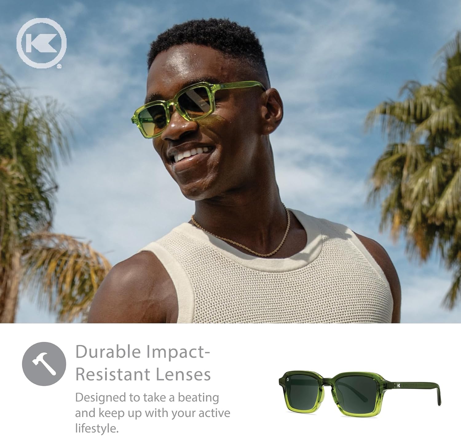 Knockaround Panoramas Polarized Sunglasses for Men & Women - Retro Sunglasses - UV400 Protection