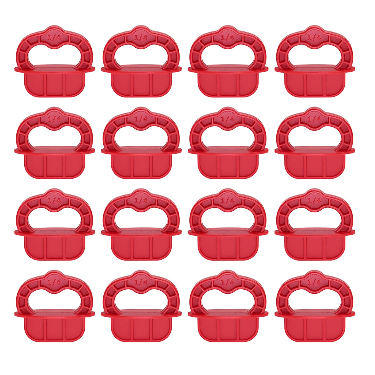 DGQ 12 Packs 1/4 Inches Deck Board Jig Spacer Ring Deck Board Spacer Tile Spacers for Hardwood