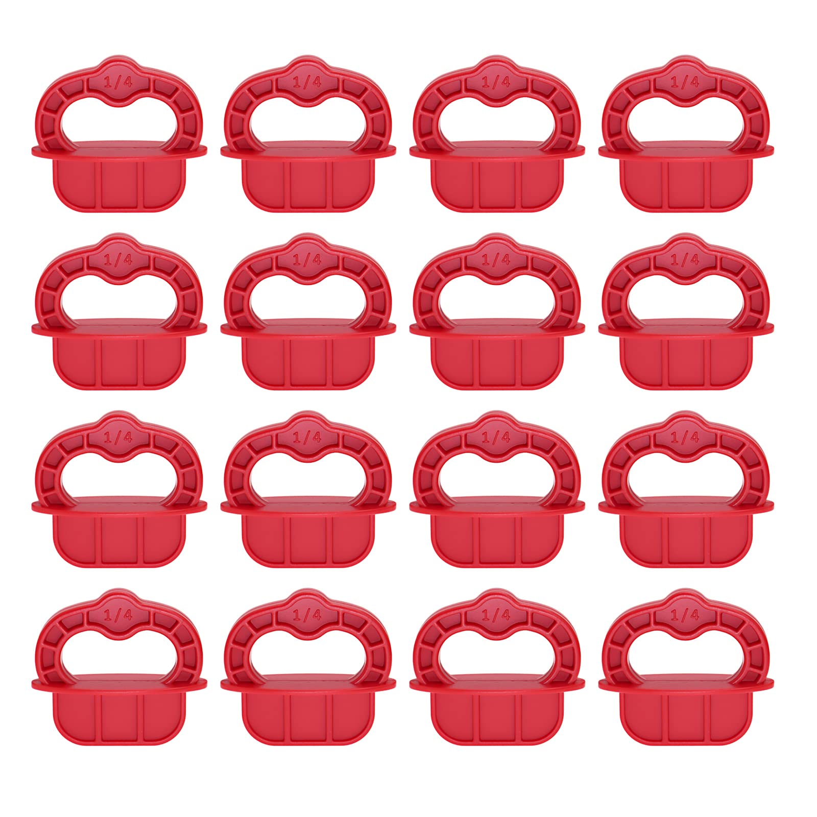 DGQ 12-Pack 1/4 Deck Board Spacer Rings - Spacer Tool for Hardwood, Pressure Treated, Composite, PVC Decking - Board Jig and Spacing Tool