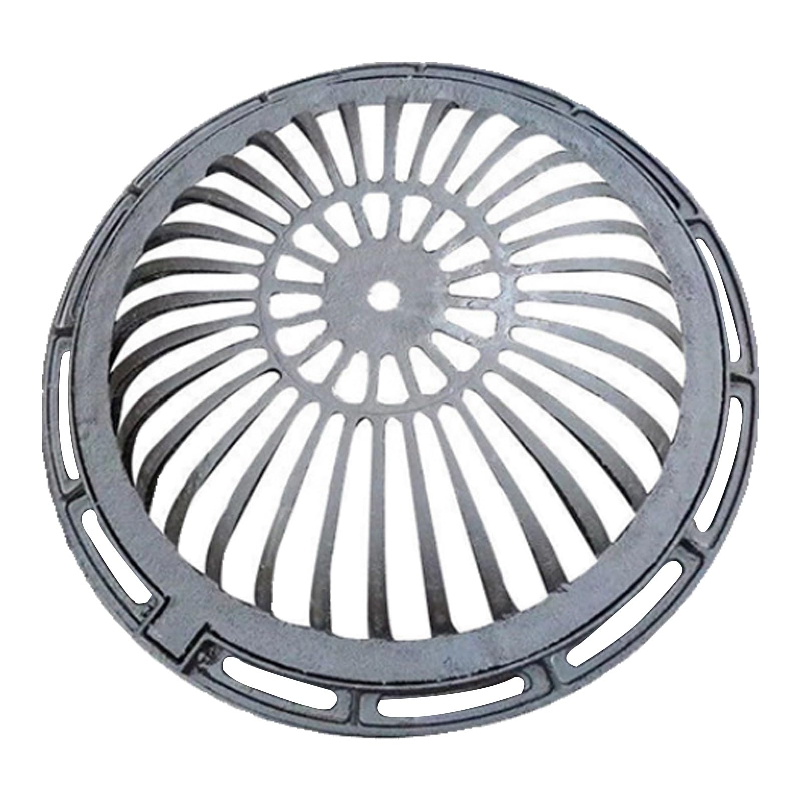 Heavy-Du - Rejilla de drenaje de hierro fundido para patio, jardín, sótano, Ga - 35 cm