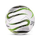 Vector X Venomous PVC Machine Stitched Indoor/Outdoor Water-Resistant Football + Pump with Butyl Bladder, White-Green, Size 5, Suitable for Match and Training for Adults 15+ Years gallery image