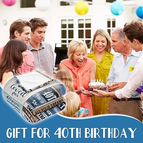 Miniatura 6 de Regalos de cumpleaños número 40 para mujeres y hombres, decoraciones de cumpleaños 40 para mujeres, decoraciones de cumpleaños 40 para hombres,