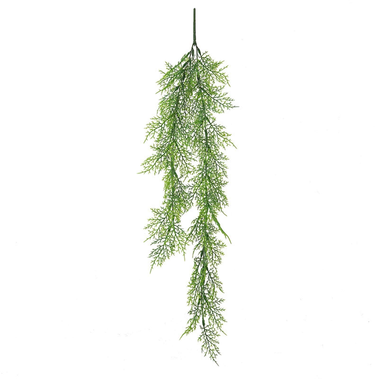 Rotin artificiel vert de 70 cm en plastique pour décoration murale