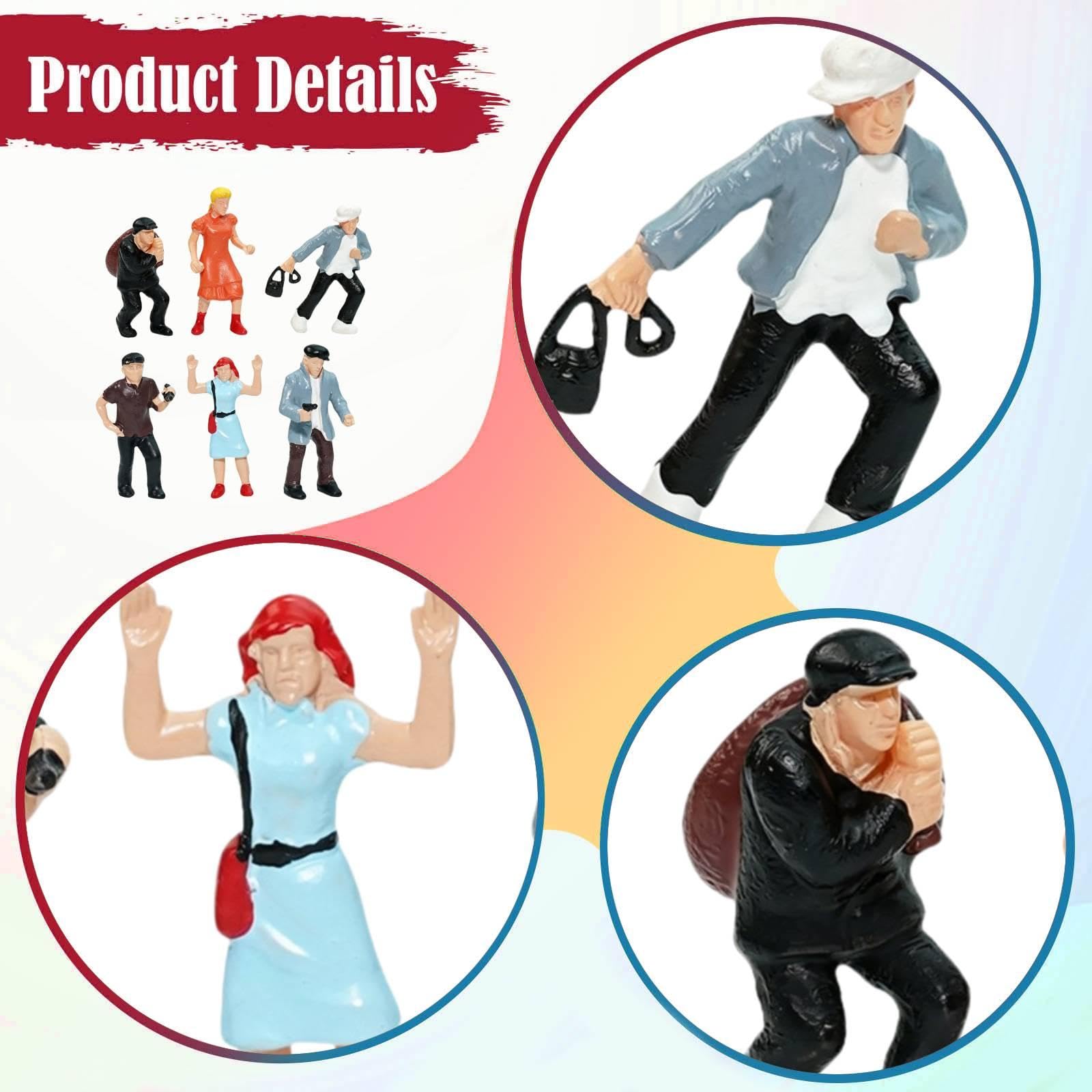 6 Pezzi Figure in 1:87, Piccole Figure per Diorami, Progetti di Costruzione,