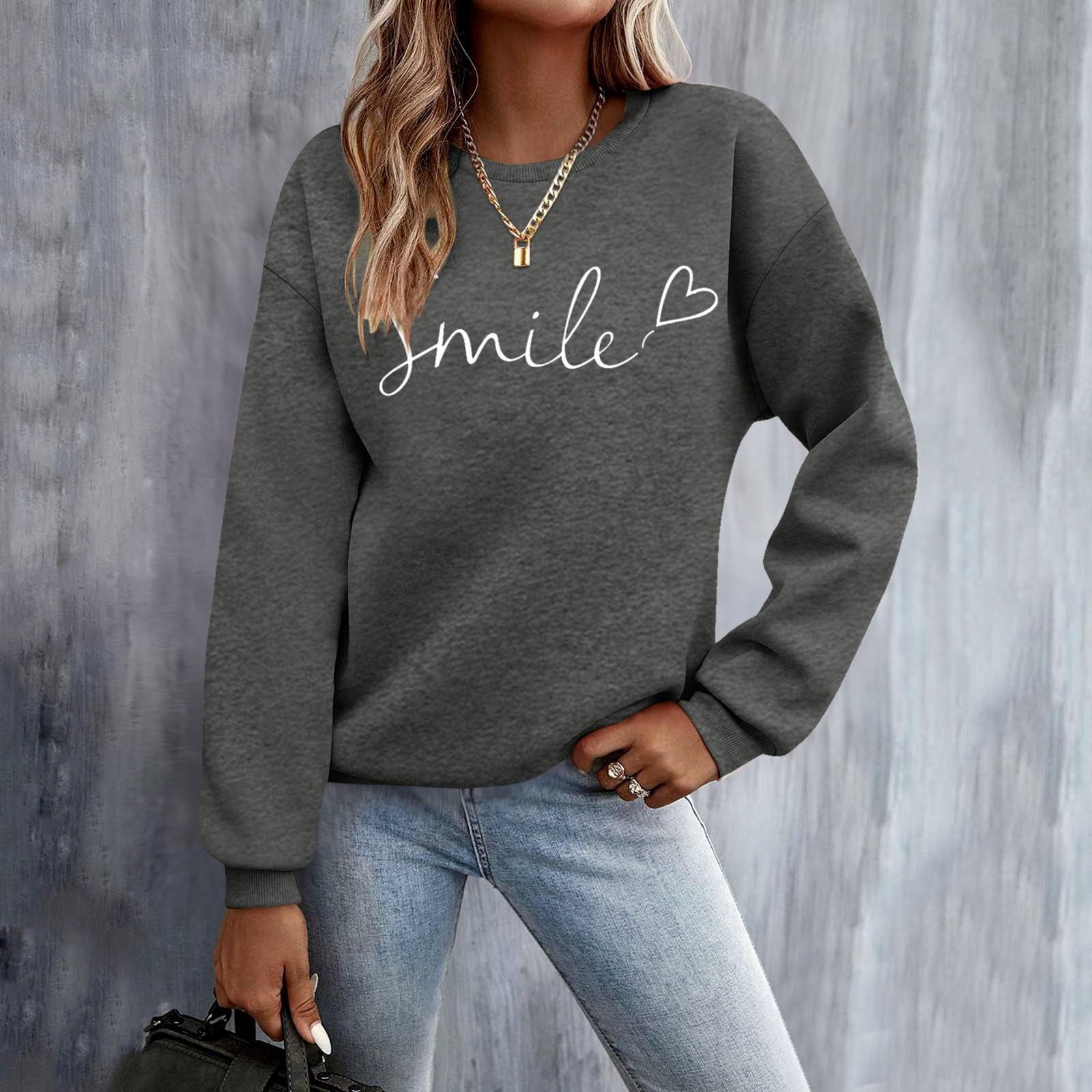 SKFLABOOF Sweatshirt Damen Pulli Oversize Dünne Pullover Sommerpullover Leicht Langarm Damenpullover Weißer Rosa Ohne Kapuze Oberteile Grün Für Baumwolle Wickelbluse Dünn