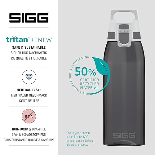 Miniatura 4 de SIGG - Total Color - Botella de agua deportiva recargable - Tritan - Para bebidas con gas - Apta para lavavajillas - Sin BPA 20 oz, 34 oz