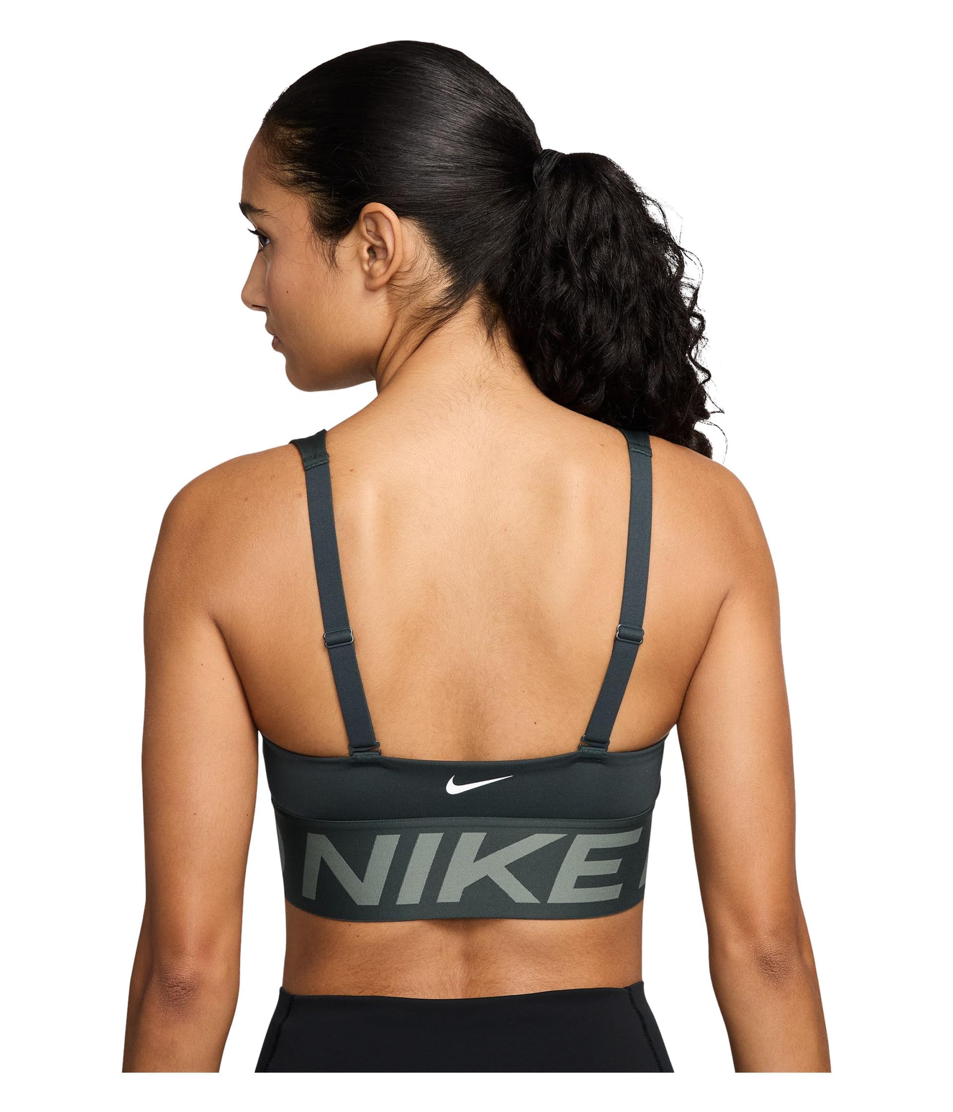 Nike PRO Indy Plunge Gepolsterter Sport-BH mit Mittlerem Halt Reggiseno Sportivo Donna