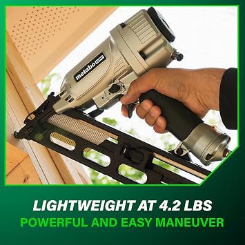Metabo HPT 15 Gauge Angled Finish Nailer, Selective Actuation, NT65MA4