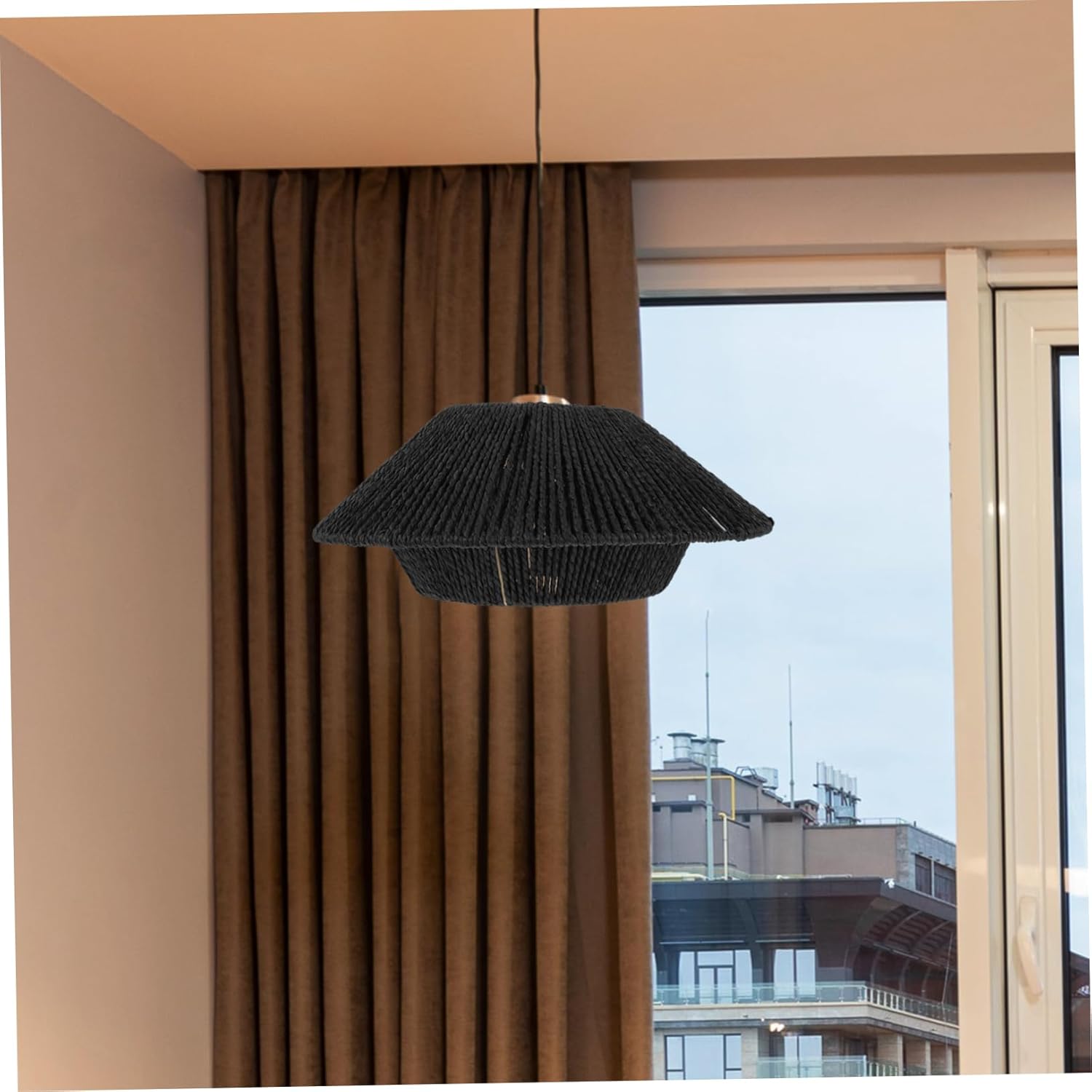 Wicker Lampshade Replacement Woven Vintage Lamp Shades for Home and Restaurant
