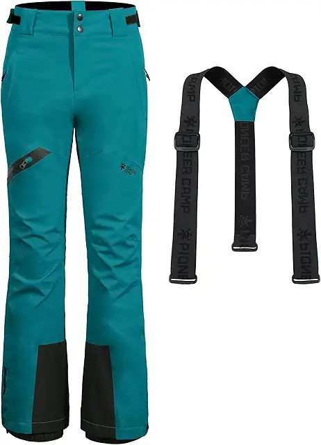 Women's Insulated Bib Ski Pants - Waterproof & Thermal Snow Trousers