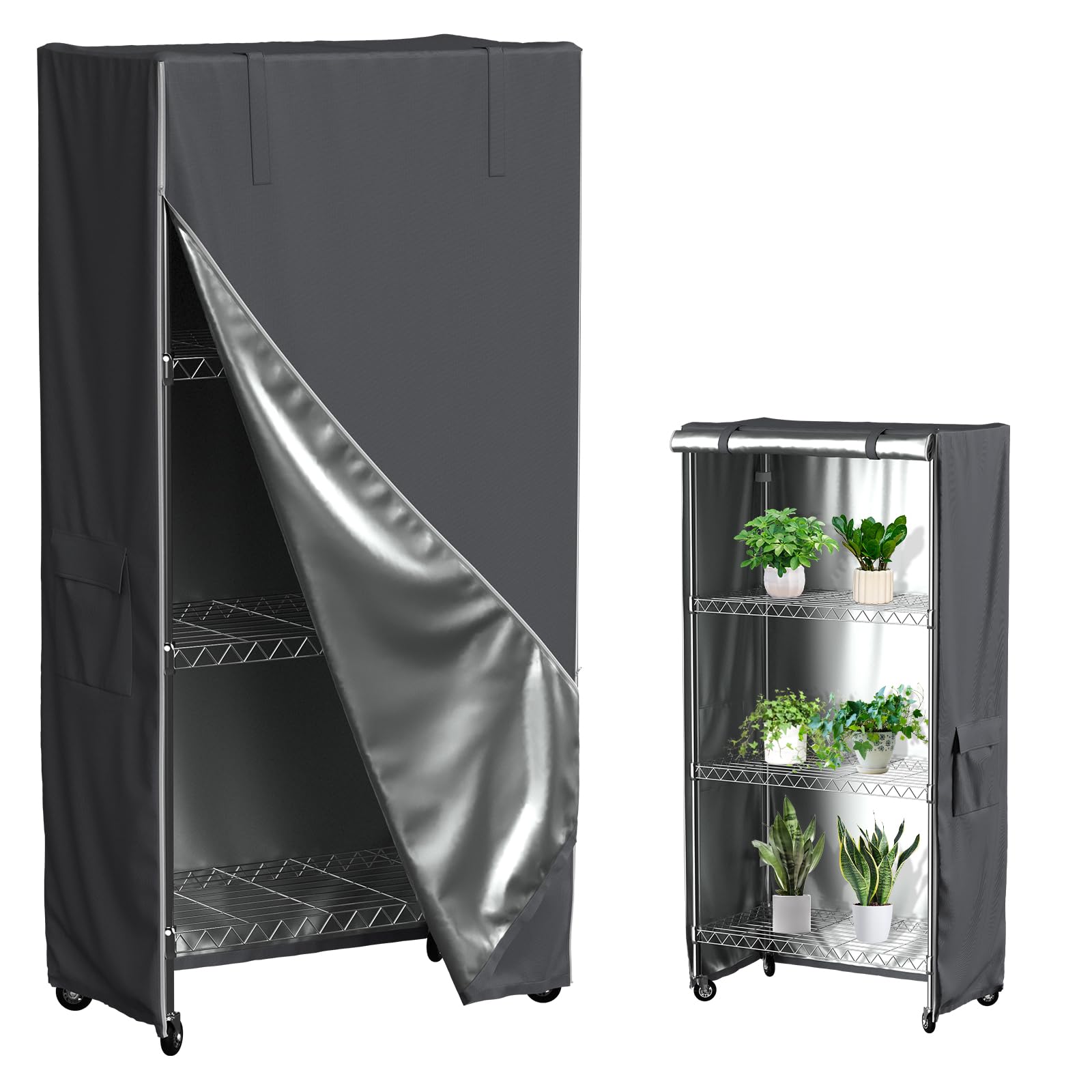 Wire Shelf Cover - Heavy Duty Dustproof Protection -9