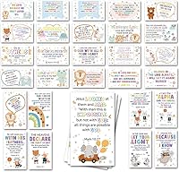 Vista 1 de 60 mini tarjetas de oración con versículos bíblicos surtidos para estudios bíblicos infantiles, tarjetas de aliento para niños, regalos cristianos