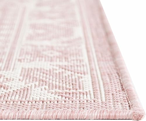 Miniatura 72 de Rugs.com Outdoor Aztec Collection Alfombra – 4 x 6 pies alfombra de tejido plano gris carbón perfecta para salas de estar, grandes comedores, planos