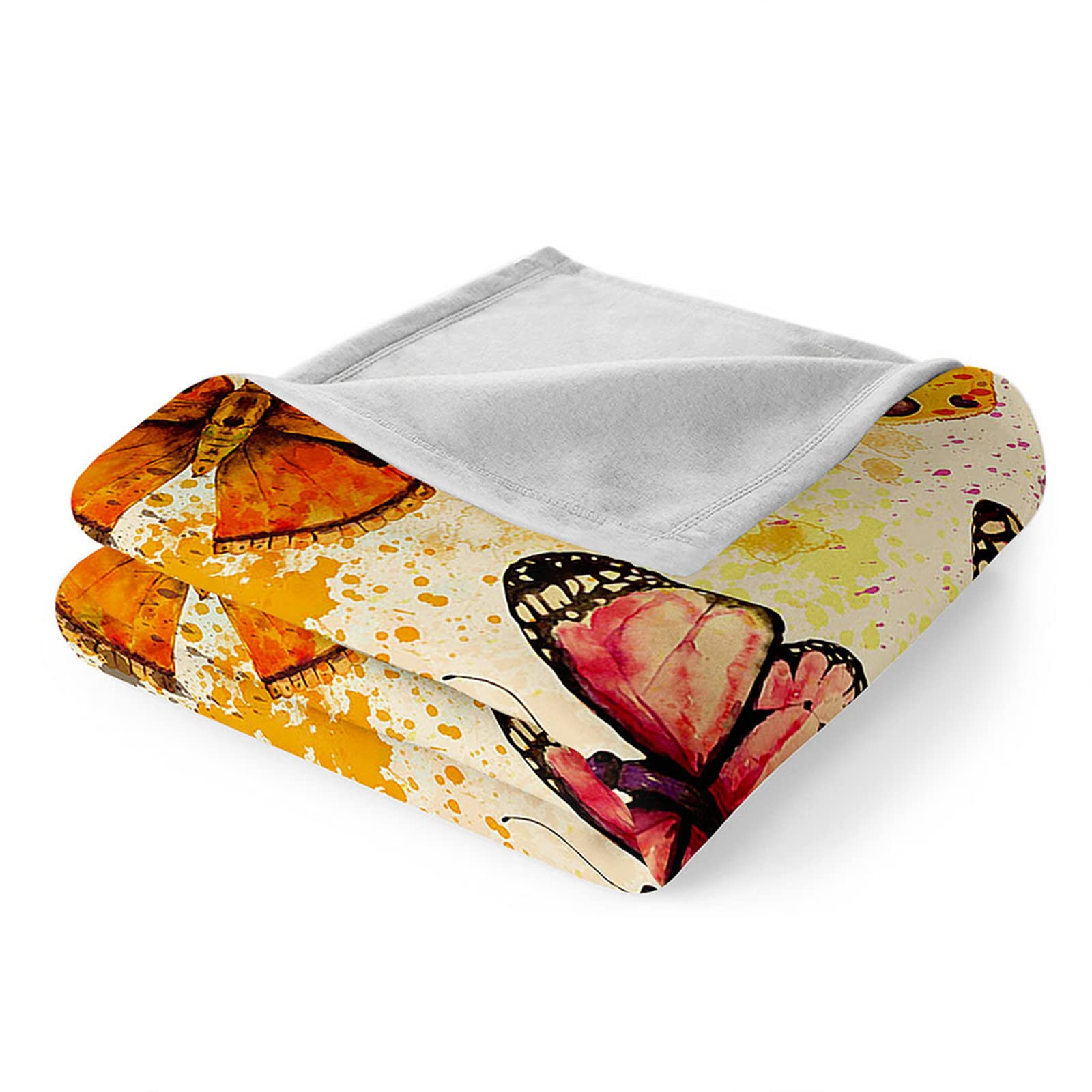 Chickw11 Coperta di Flanella 3D, Farfalla Stampa Coperte Flanella Microfibra Morbida Leggera Coperte Comfort Calda Coperta per Divano o Letto Singolo Matrimoniale (Pittura Graffiti,180x200cm