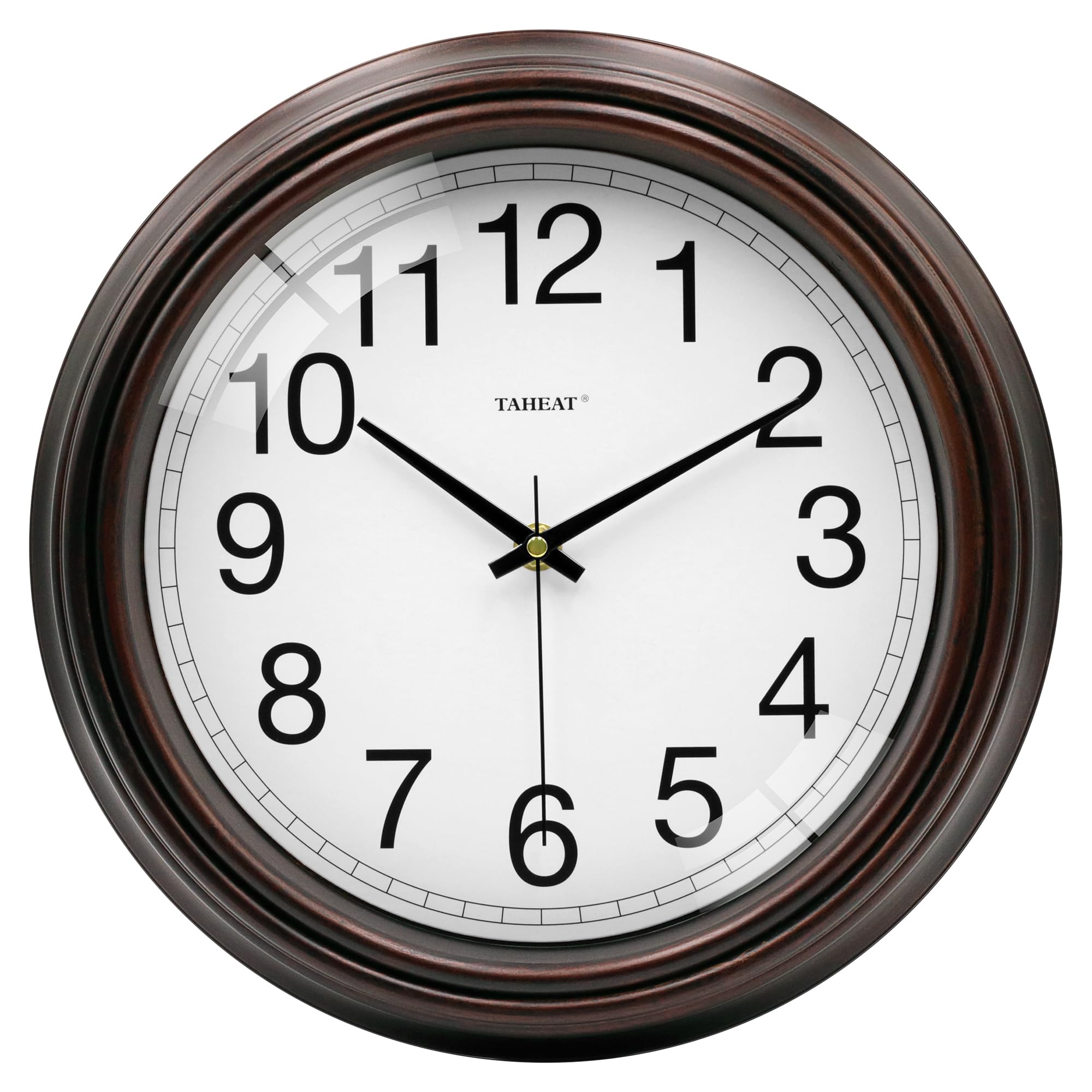Amazon.com: TAHEAT Vintage Wall Clock, 12 Inch Red Copper Easy to  display picture 1