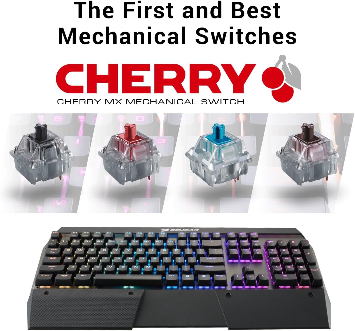 Best Deal Product Cougar ATTACKX3RGB3IG Cherry MX Switch Gaming Keyboard (Cherry MX Blue) Tech Deals 🔥 Cougar ATTACKX3RGB3IG Cherry MX Switch Gaming Keyboard (Cherry MX Blue)