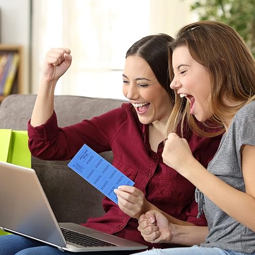 Miniatura 2 de 1000 hojas de boletos de rifa con 10 números de oferta por hoja hojas de boletos de rifa de colores para subasta china, subasta silenciosa, aula,