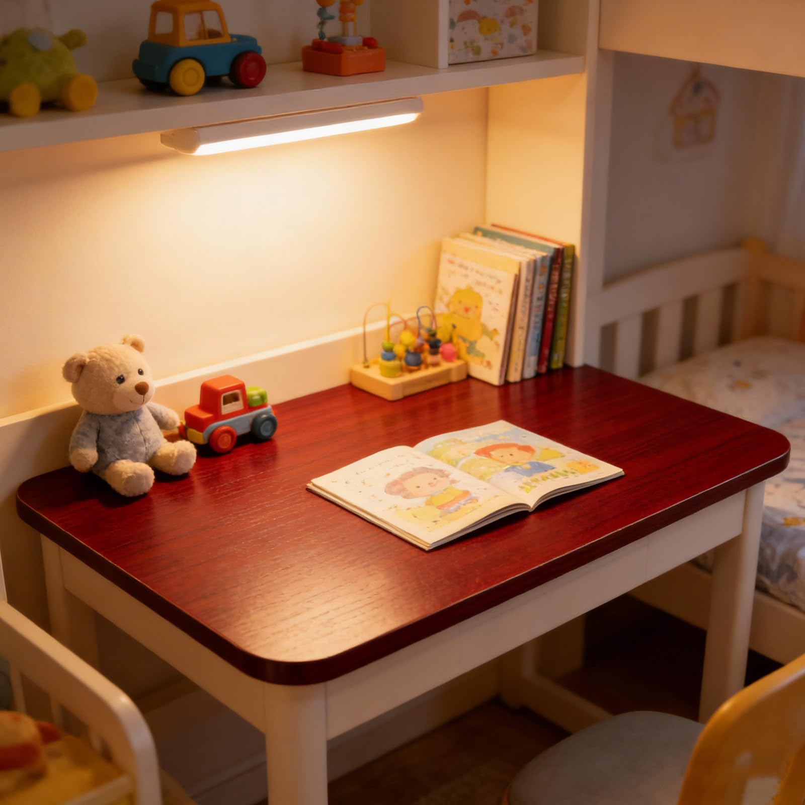 Tablero de Mesa Auxiliar Rectangular de Madera, 50x30cm, Marrón Claro, para Mesa de Centro, Comedor, Hotel o Espacio de Trabajo, para Cocina y Salón