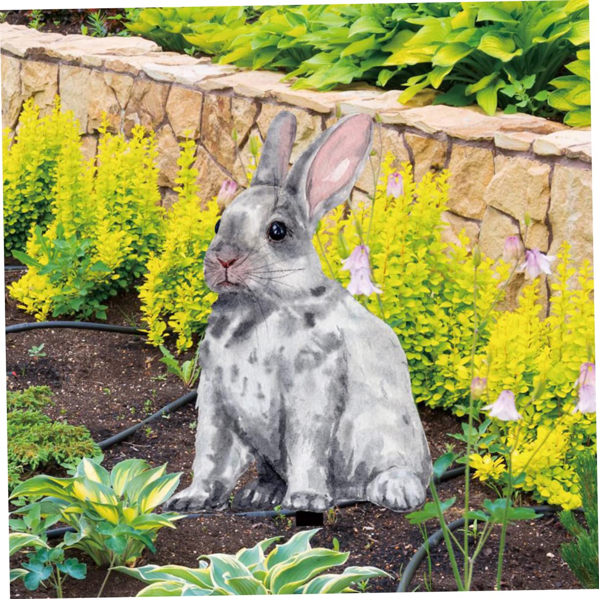 Sosoport 3 Sätze Gartendekoration Einsatz Easter Decoration Terassendeko Gartenfigur Gnomengarten Gartenzwerge Im Freien Osterhofdekorationen Im Freien Hofschild Mit Pfahl Acryl 2 Stück * 3