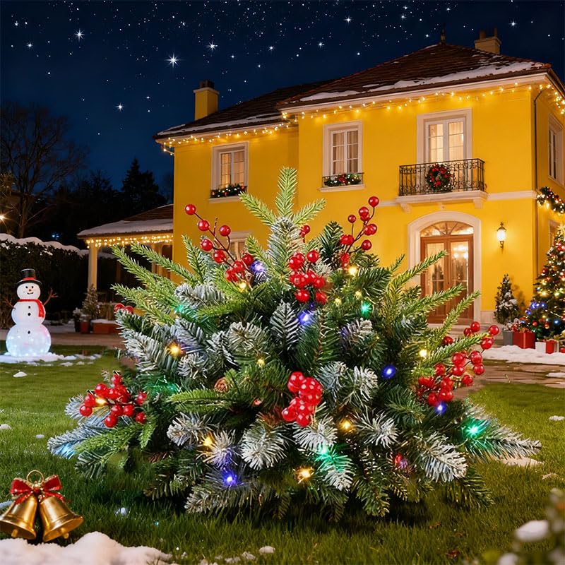 Árbol de Navidad artificial para patio que soluciona problemas de viento con construcción fuerte 2