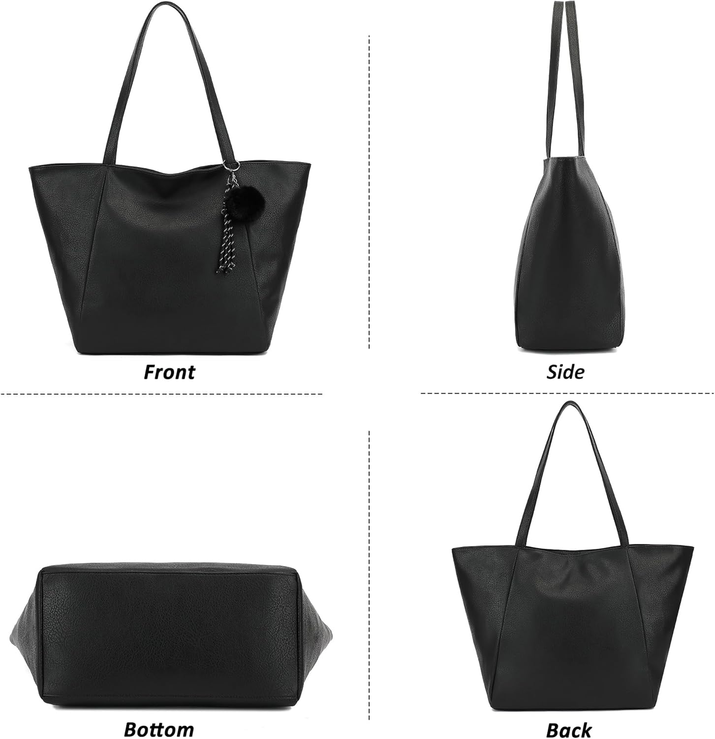 TANTOMI Tote Purse for Women Large Shoulder Bag for Work Travel Purse and Handbags Weekender Bag with Zipper