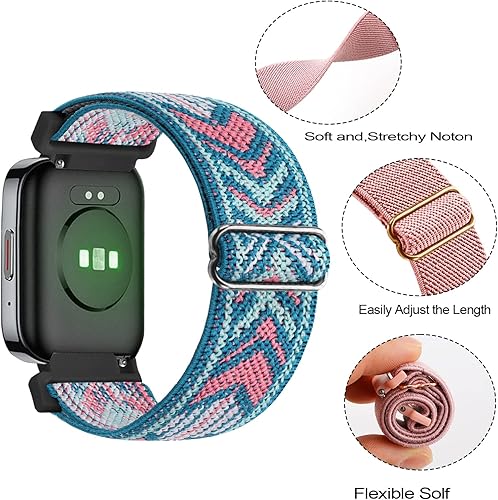 Miniatura 4 de pupvus Correa de reloj de nailon compatible con SKG Smartwatch, correas de reloj de liberación rápida para SKG V7 ProSKG V7 SmartWatch pulseras