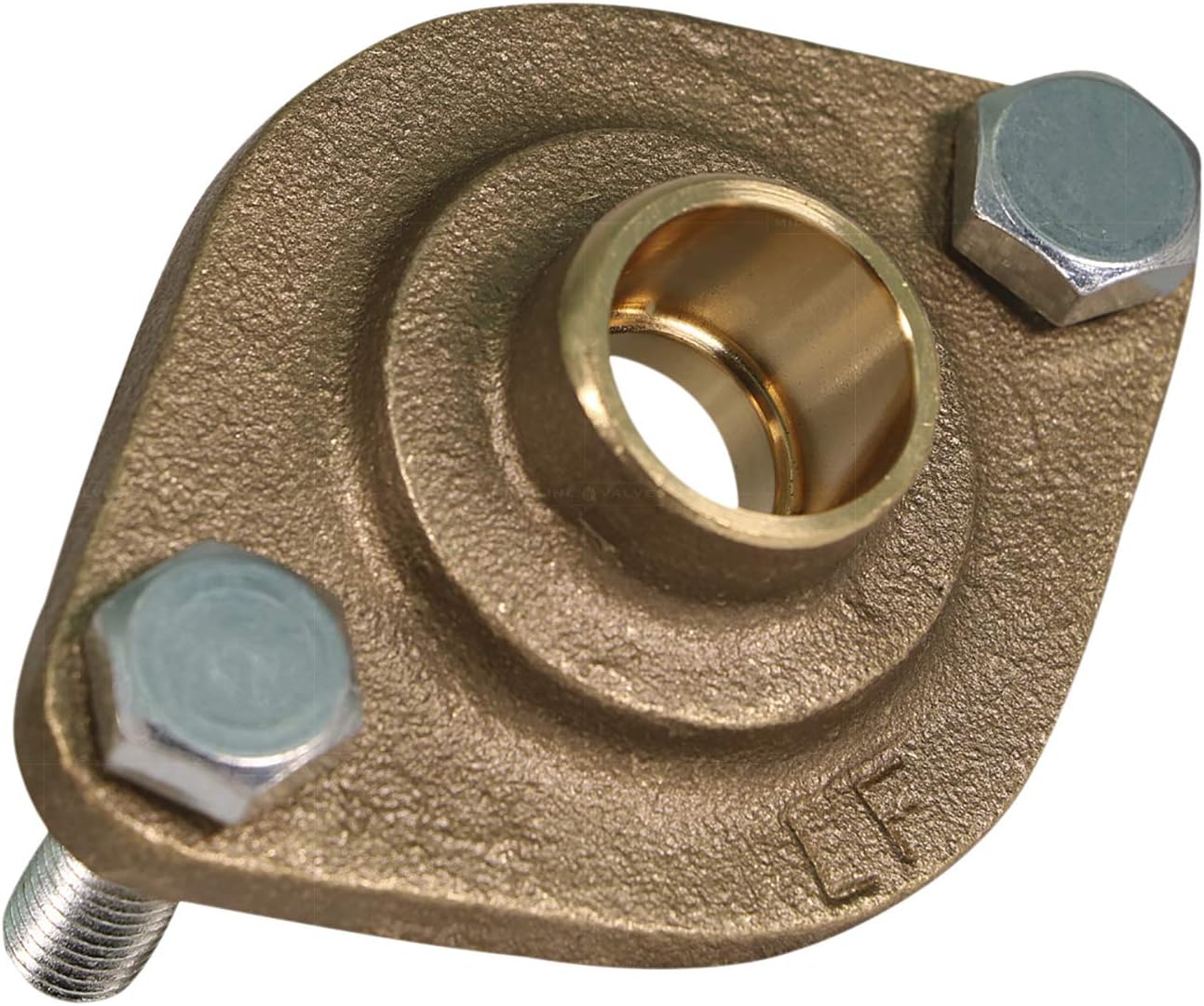 Midline Valve DGJQT1-OM Circulator Flange Kit with Gaskets, Nuts and Bolts for Grundfos Pumps Brass 1 in. FIP (2Pack)