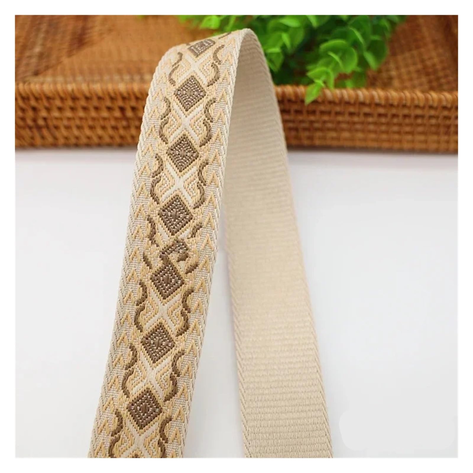 1-5Meters 38/50mm Jacquard Webbing Tape 1.8mm Thick Bags Strap Ribbon Band for Sewing Clothing Luggage Belt Material Accessories(08-38mm,1Meter)