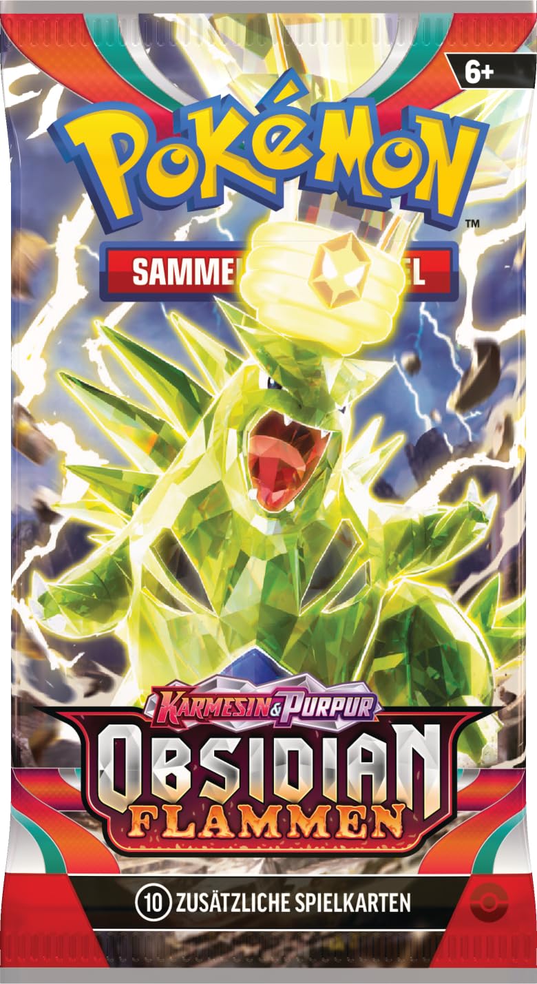Pokémon-Sammelkartenspiel: Boosterpack-Display-Box Karmesin & Purpur – Obsidianflammen (36 Boosterpacks)
