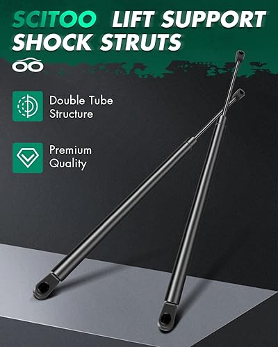 Vista 356 de SCITOO PM1017 - Soportes de elevación de 17.8 pulgadas para Hyundai Santa Fe 2007-2012 trasero izquierdo y derecho Liftgate Shock Struts 2pcs
