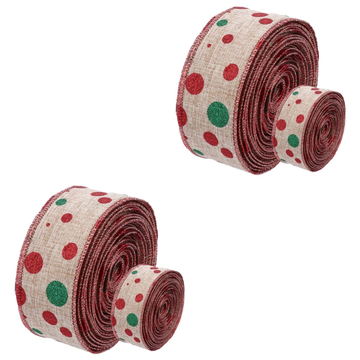 MAGICLULU 4rollos Cintas Decorativas Para Manualidades De Metros Resistente y Cortable Accesorio Para Decoración De Navidad y Fiestas
