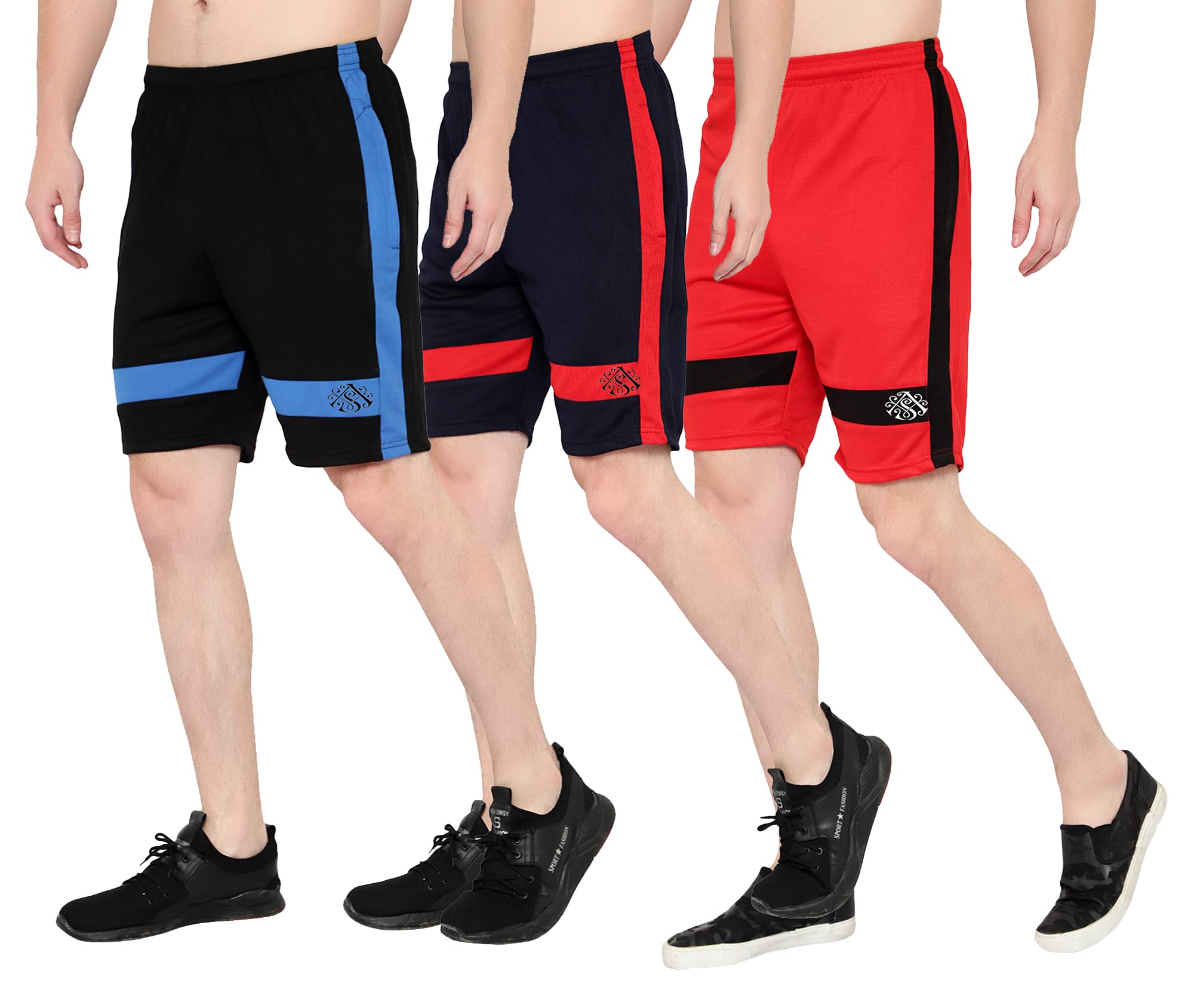 Fort Worth Sports Shorts for Men Combo Pack of 3