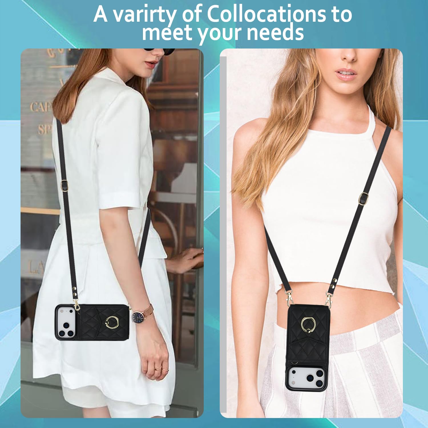 Funda tipo cartera para teléfono 18 Pro Max con tarjetero, soporte