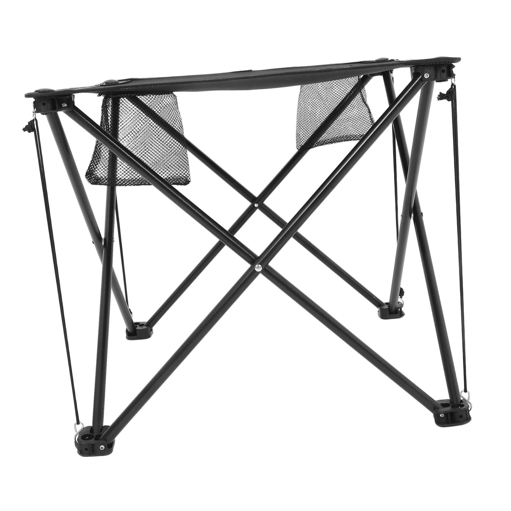 Table pliante portable carrée camping avec porte-gobelets pour voyage
