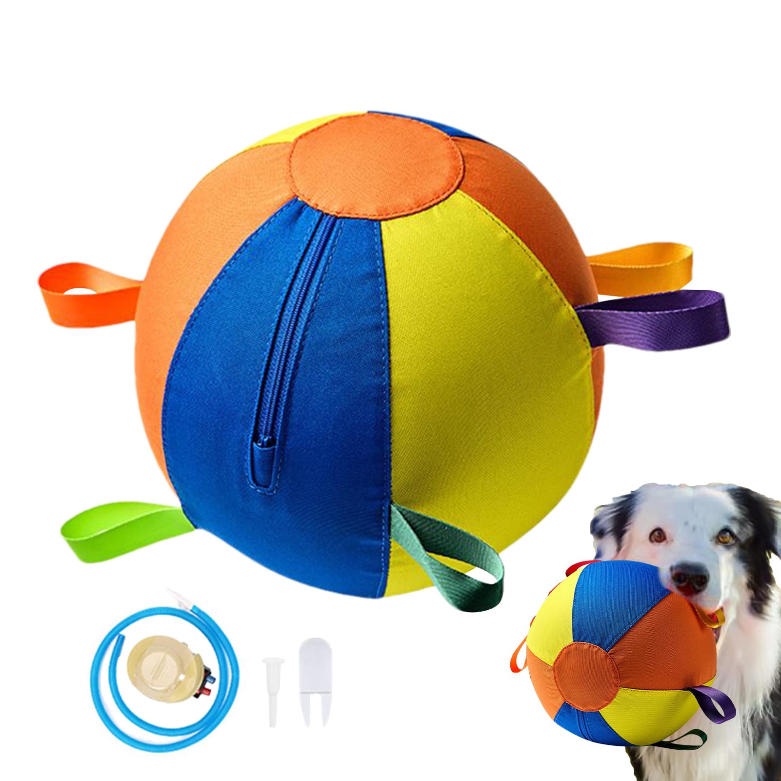 Balle jouet pour chien d'Exercice Portable et Sûr pour Animaux Mâcheurs | Jouet de Balle Interactif Chien et Chiot Exercices Portables Piscine Noël Anniversaire Chiot Mâcheurs