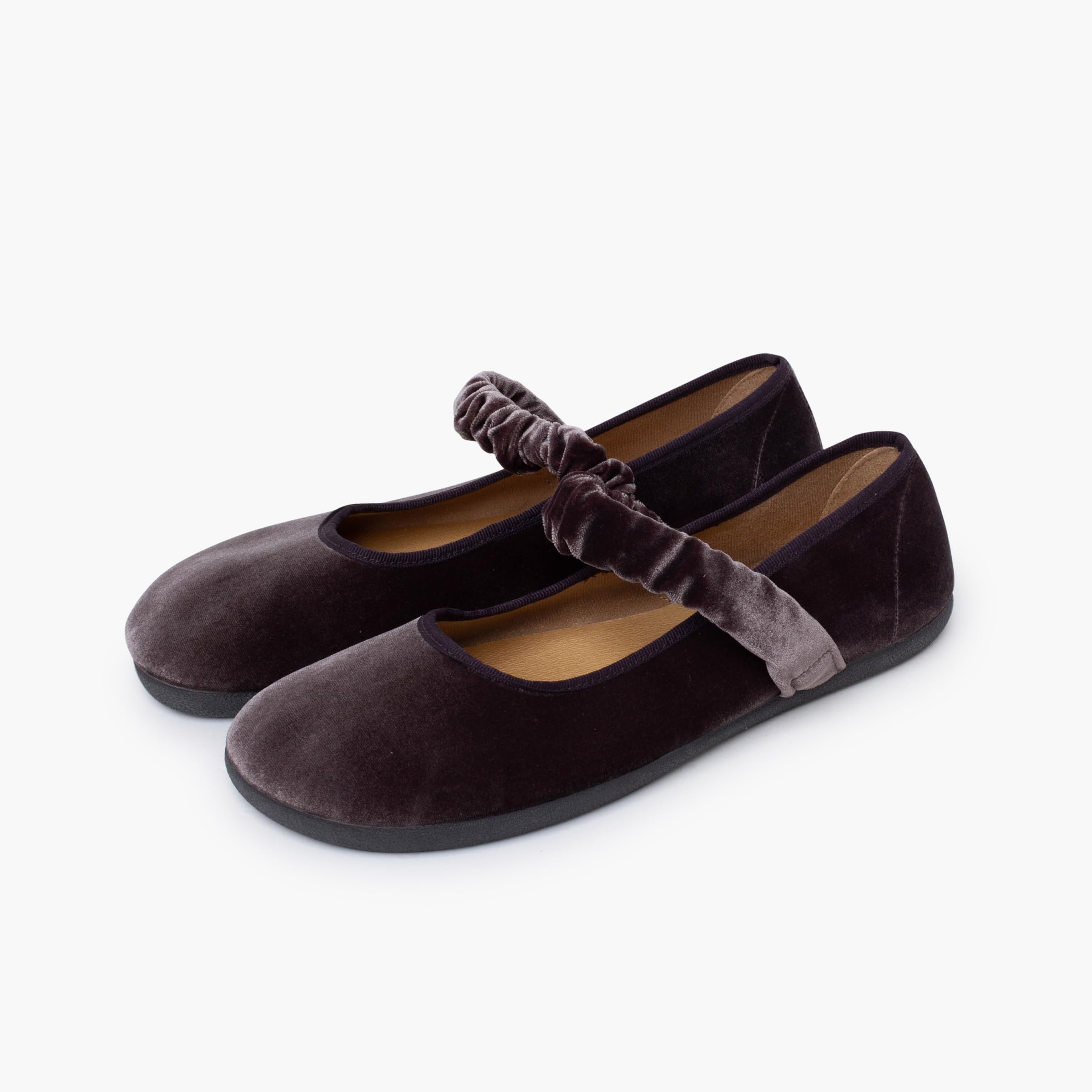 Pisamonas Merceditas Barefoot Terciopelo Tira Fruncida