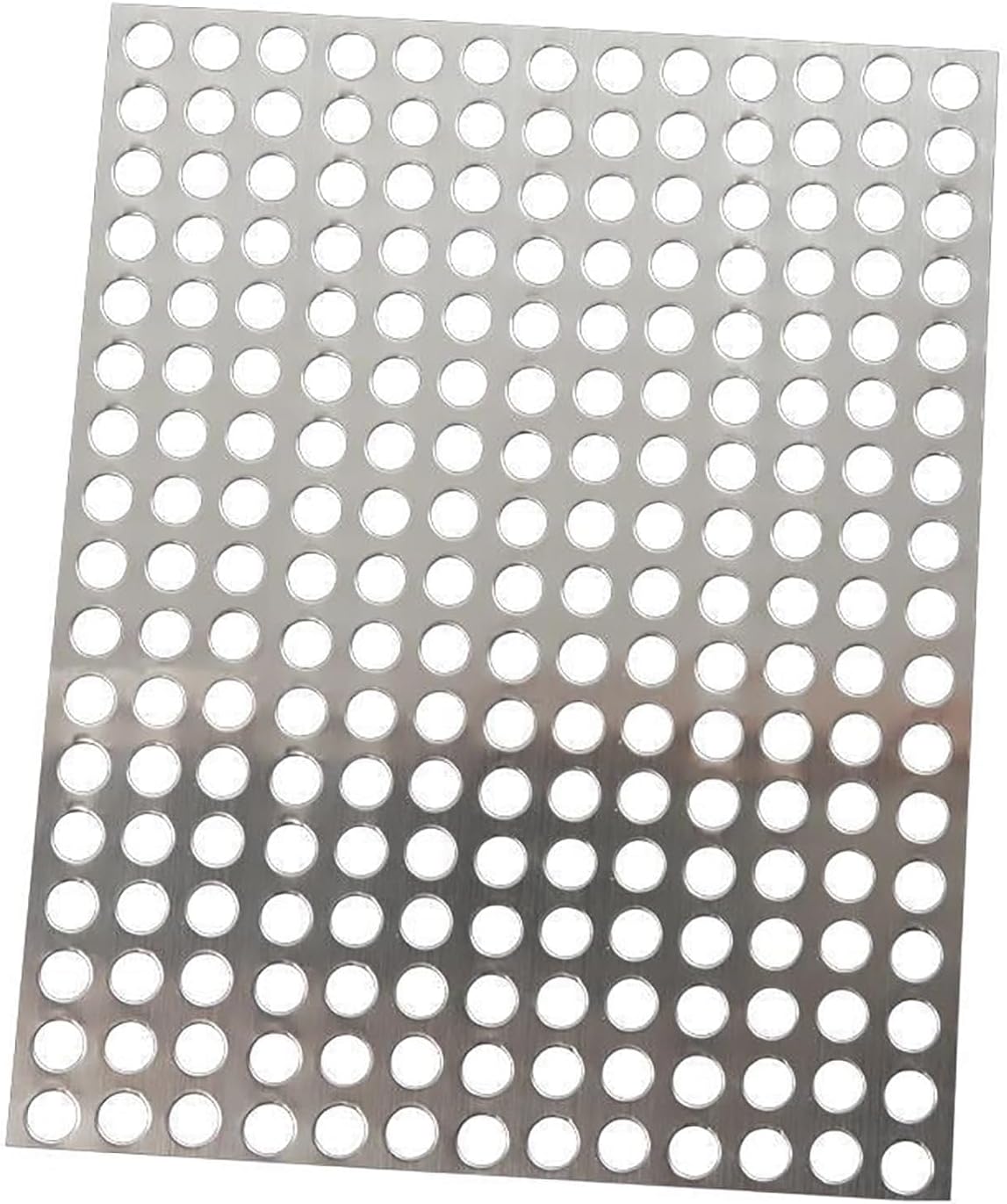 Stainless Steel Perforated Plate,304 Stainless Steel Perforated Metal Sheet, Decorative Screen with 8mm Hole Diameter, Durable 60x110 cm Size for Home and Garden Décor, Rust-Resistant Panel