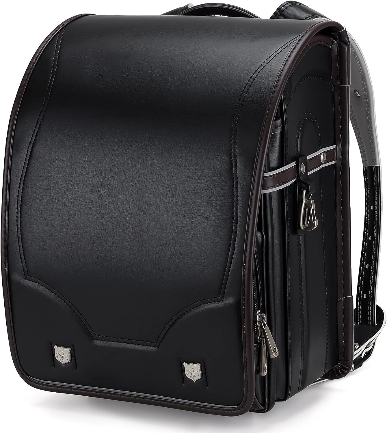 Baobab's wish Ransel Randoseru Backpack Semi-automatic satchel Japanese school bag for girls and boys PU leather bab-rng28