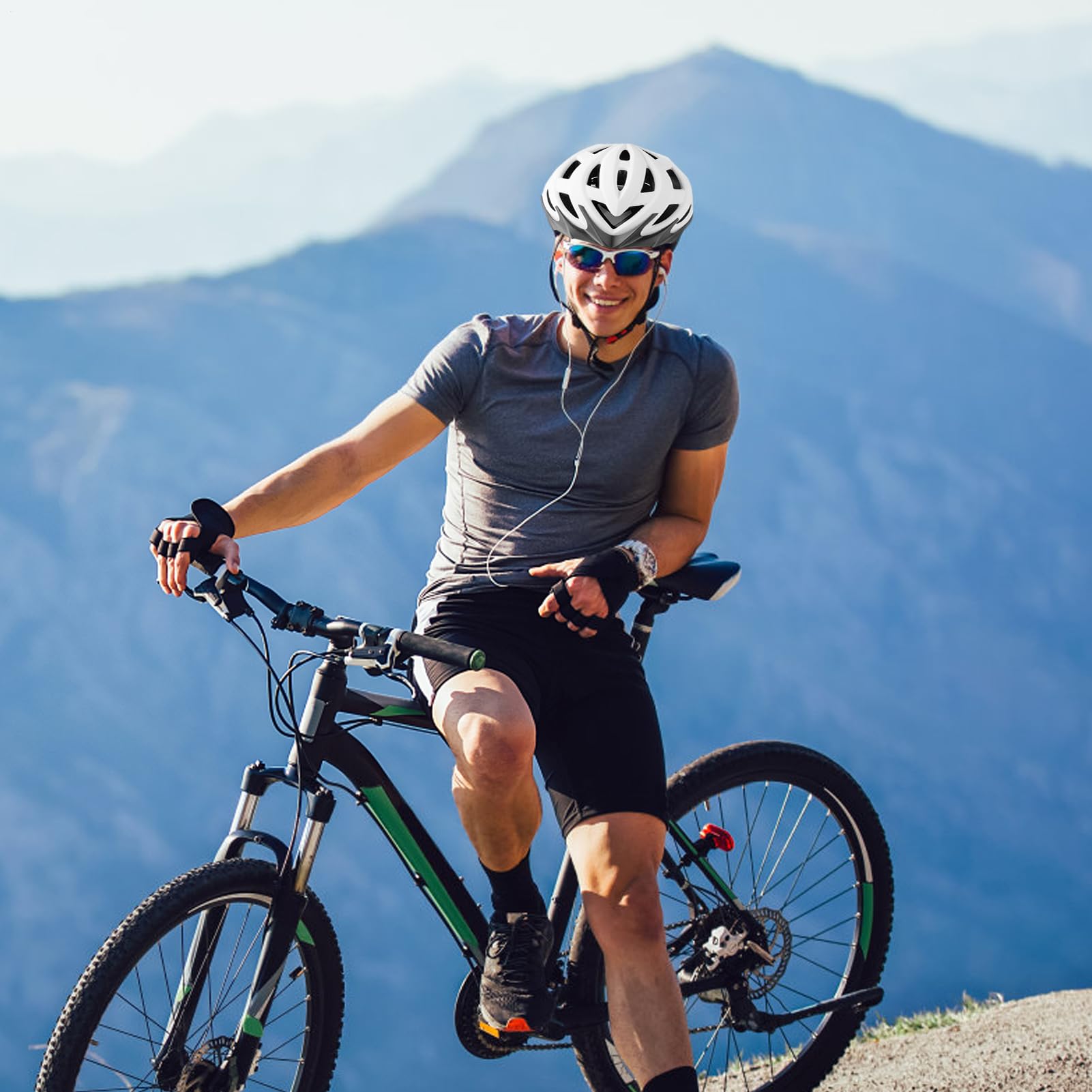 Casco Bicicleta Adulto | Casco De Bicicleta | Cascos Protección contra con Forro Extraíble | Cascos De Bicicletas De Carretera En Montaña, Autopista para Jóvenes Y Adultos