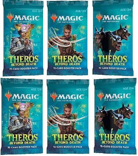 Miniatura 2 de MTG 6 (seis) paquetes de refuerzo de Magic The Gathering Theros Beyond Death (paquete de 6 paquetes de refuerzo)