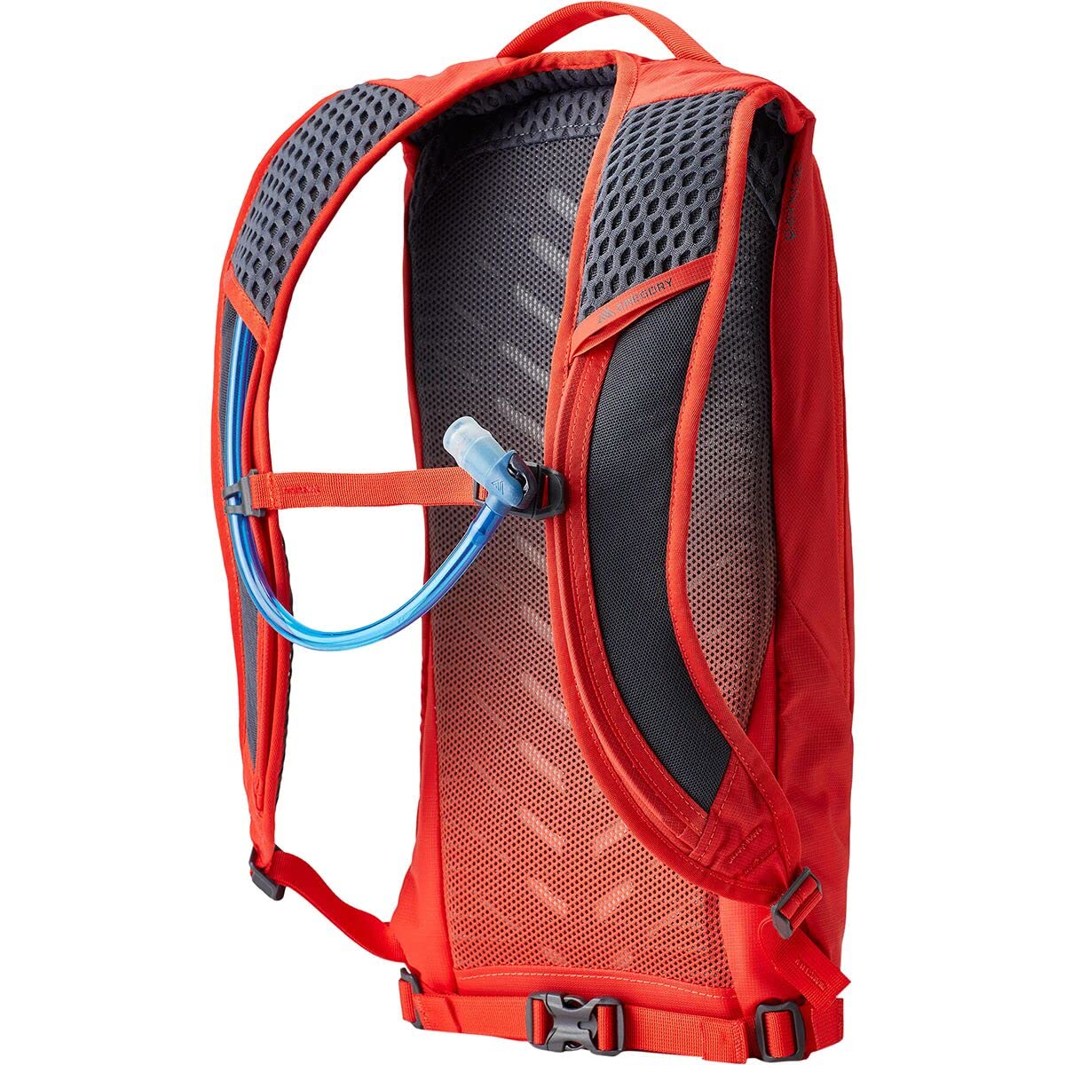Gregory Tempo 6L H2O Unisex Day Hiking/Backpacking Hydration/Mountain Biking Backpack, Insulated Hydration Sleeve for Water Bladder w/ 2L Reservoir Included, One Size Fits All, Oxy Red