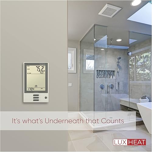 Miniatura 4 de Juego de cables de calefacción por suelo, 70 pies cuadrados - sistema eléctrico radiante de 240 V bajo azulejos. El juego incluye cable de