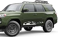 Vista 7 de Adhesivo adhesivo de vinilo para puerta compatible con Toyota 4runner n280 2009 – 2020 negro