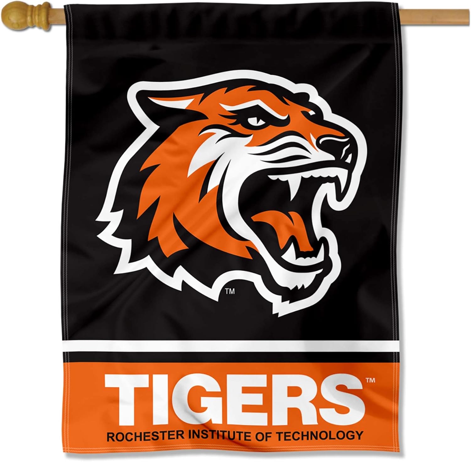 RIT Tigers Wordmark Logo House Flag Banner