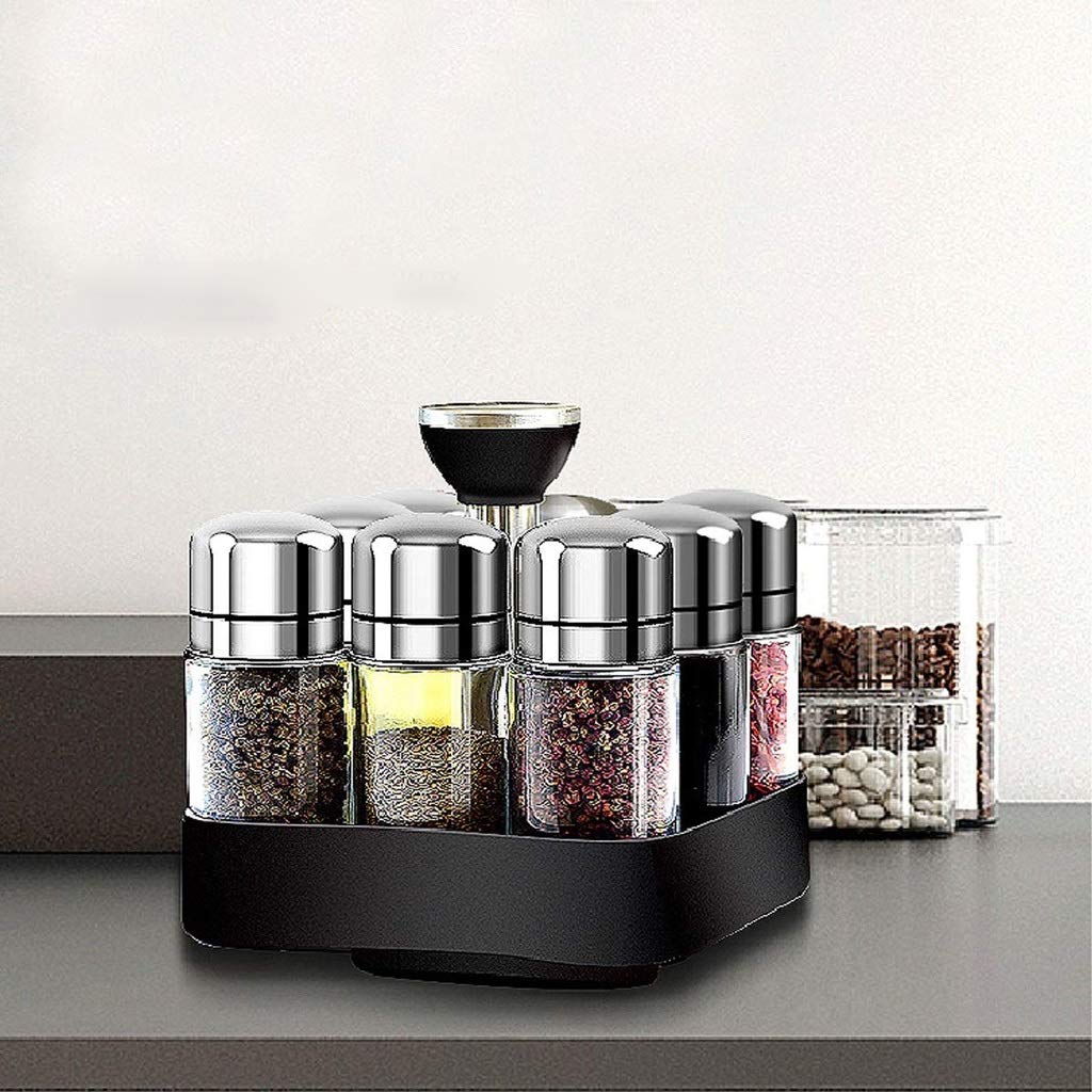 Revolving Spice Rack Organizer Caddy, rotante archiviazione for Governo e Cucina, 8 vaso erbe spezie controsoffitto (Spezie non incluso)