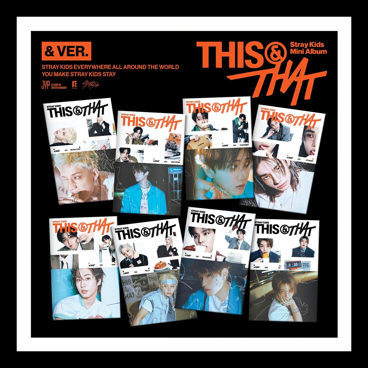 (& Version – Set mit 8 Versionen) STRAY KIDS – THIS & THAT Mini-Album + Fotokarte, K-Pop